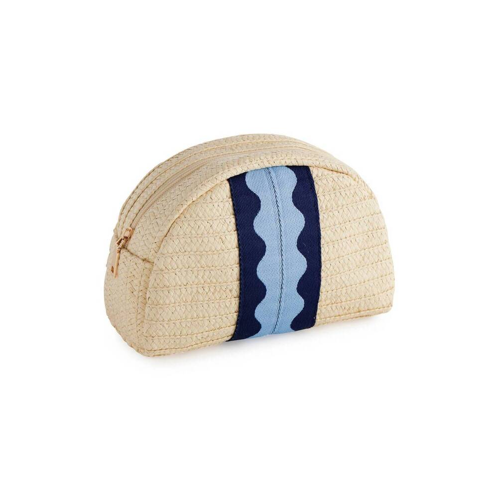NEW SHIRALEAH women's marbella zip pouch in blue